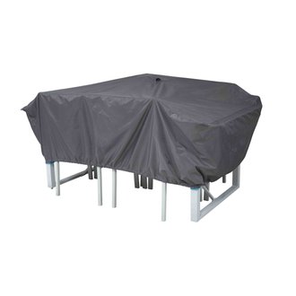 Housse de protection table de jardin 180 x 110 cm, Cov'Up - Gris