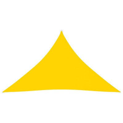 vidaXL Voile de parasol Tissu Oxford triangulaire 4x4x5,8 m Jaune - 135617 - 8720286123638