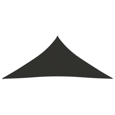 vidaXL Voile de parasol Tissu Oxford triangulaire 5x6x6 m Anthracite - 135126 - 8720286119273