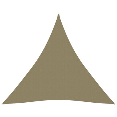 vidaXL Voile de parasol Tissu Oxford triangulaire 4,5x4,5x4,5 m Beige - 135178 - 8720286119792