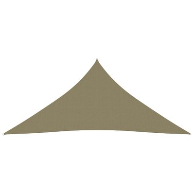 vidaXL Voile de parasol Tissu Oxford triangulaire 4,5x4,5x4,5 m Beige - 135178 - 8720286119792