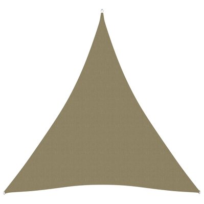 vidaXL Voile de parasol Tissu Oxford triangulaire 5x6x6 m Beige - 135181 - 8720286119822