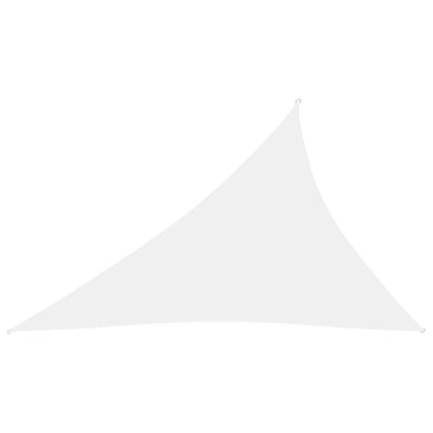vidaXL Voile de parasol Tissu Oxford triangulaire 3x4x5 m Blanc - 135283 - 8720286120842