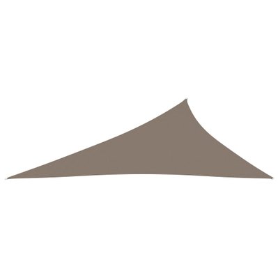 vidaXL Voile de parasol Tissu Oxford triangulaire 4x5x6,4 m Taupe - 135459 - 8720286122051