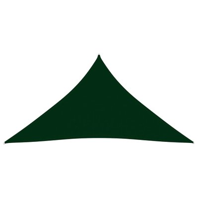vidaXL Voile de parasol Tissu Oxford triangulaire 5x6x6 m Vert foncé - 135511 - 8720286122570