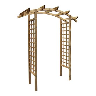 Arche de jardin en arc en bois traité, Primo