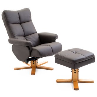Fauteuil relax inclinable marron