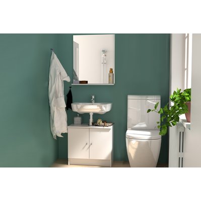 1 meuble salle de bain, 1 miroir ASPEN - 226886 - 3760313247222