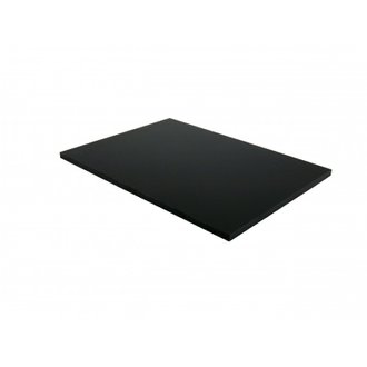 Panneau de bardage stratifié HPL compact Noir, E : 6 mm, l : 130 cm, L : 61 cm, Surface couverte en m² - 0,79