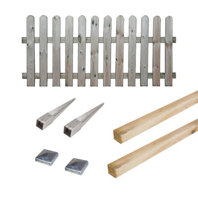 Kit barrière en bois Coquelicot 100 cm à enfoncer - CMJ982933 - 3517239829335