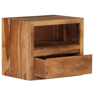 Table de nuit chevet commode armoire meuble chambre bois massif de sesham 40 x 30 x 35 cm 1402077