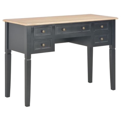 280071 vidaXL Writing Desk Black 109,5x45x77,5 cm Wood - 280071 - 8719883559193