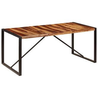 Table de salon salle à manger design 180 cm bois de sesham solide 0902281