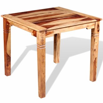 Table de salon salle à manger design Bois massif de Sesham 82 x 80 x 76 cm 0902207