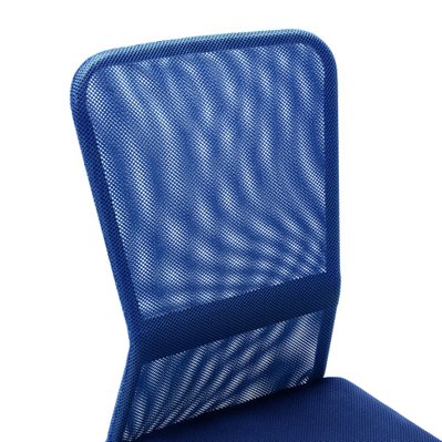 vidaXL Chaise de bureau Bleu 44x52x100 cm Tissu en maille - 289516 - 8719883988818