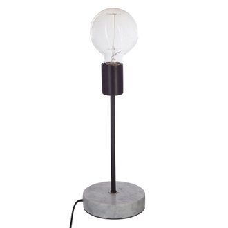 Lampe en métal Contempo - H. 30 cm - Noir