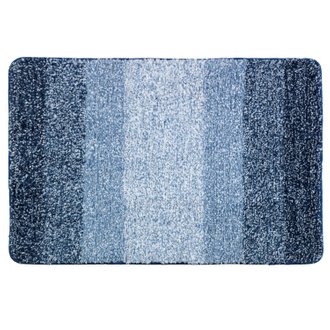 Tapis de salle de bain moderne Luso - L. 90 x l. 60 cm - Bleu