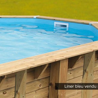 Liner seul Bleu pour piscine bois Linéa 11,00 x 5,00 x 1,40 m - Ubbink