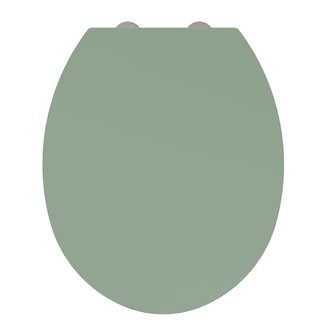 Abattant WC en thermodur - fermeture progressive KRISTAL - vert de gris brillant