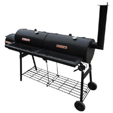 vidaXL Barbecue à fumoir Nevada XL Noir - 40254 - 8718475802402