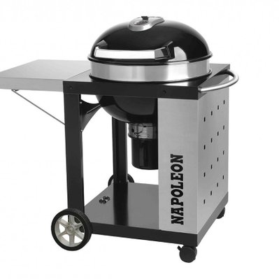 Barbecue charbon de bois Rodéo Pro 57 cm sur chariot + Brosse pour grill - 29281 - 3665872012338