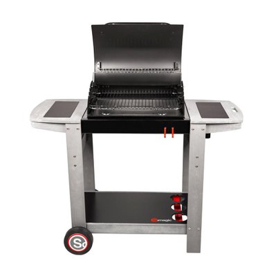 Barbecue à charbon Indiana + Kit tournebroche - 32216 - 3665872075500