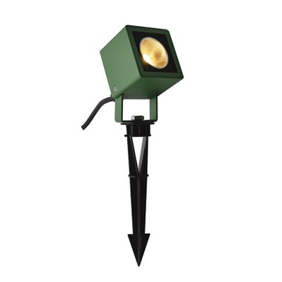 Projecteur extérieur carré vert NAUTILUS 10 avec LED, 8,5W, 3000K, IP65 - 31717 - 4024163221740