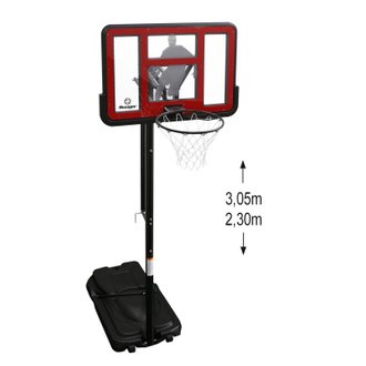 Panier de Basketball sur Pied Mobile "King Deluxe" Hauteur Réglable de 2,30m à 3,05m