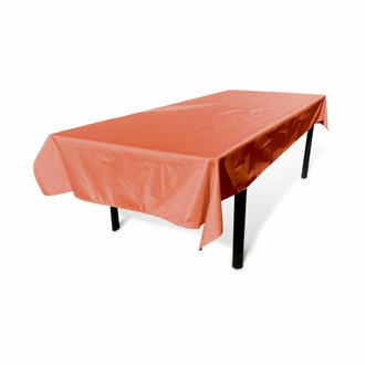 Nappe d’extérieur de 300 x 140 cm terracotta. 100% polyester. protège la table. protection UV. style estival