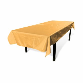 Collection HERITAGE - Nappe d’extérieur de 300 x 140 cm moutarde. 100% polyester. protège la table. protection UV. style estival