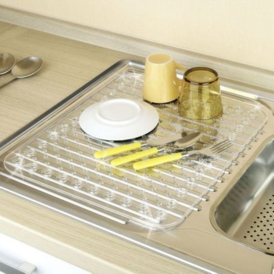 Tapis égouttoir à vaisselle WENKO KRISTALL plastique transparent - CACEA010 - 4008838819760