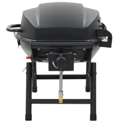 vidaXL Barbecue à gaz portatif avec zone de cuisson Noir - 44276 - 8718475616863