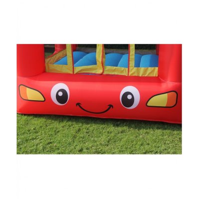 Château Gonflable Jumpy Car avec aire de jeux et trampoline, Surface 210x205x200 cm - souffleur et sac de rangement inclus - A82005 - 3700998934178