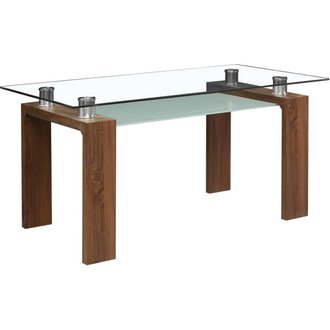Table repas "Eva" - 150 x 80 x 75 cm - Marron
