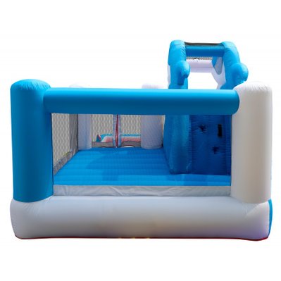 Château Aquatique Gonflable pour enfants 4,80m - Aire de jeux avec Toboggan et Piscine - Sharky Bay - IC-AMF-008 - 3700998925794