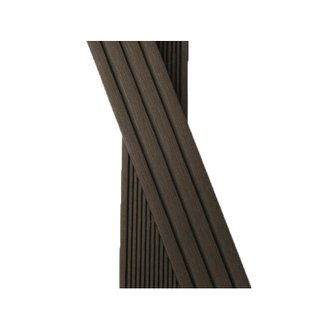 Plinthe finition terrasse bois composite Chocolat, L : 200 cm, l : 5.5 cm