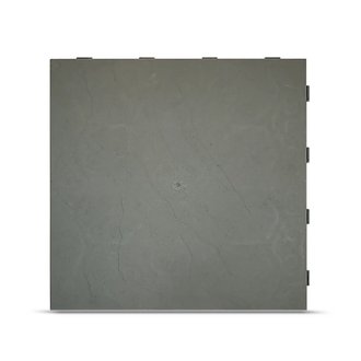 Dalle clipsable autoportante finition ardoise (lot de 15) - Gris vert 39 x 39 cm