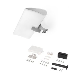 Emuca Spot LED pour miroir de salle de bain Aries, IP44, 300 mm, Plastique, Chromé