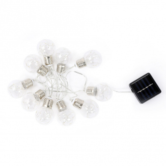 Guirlande LED solaire - 2.80 m - ampoule à  filament