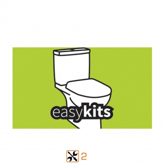 Kit fixation citernes WC - multi-matériaux - 2 pièces