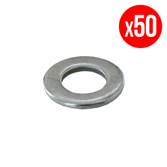 Petite boîte VYBAC de 50 rondelles plates étroites VYNEX - acier zingué - Ø 14 mm