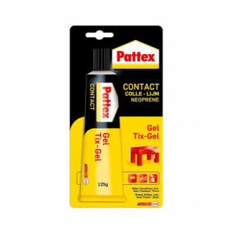 PATTEX Colle contact type néoprène - formule gel tous matériaux - tube de 125 g