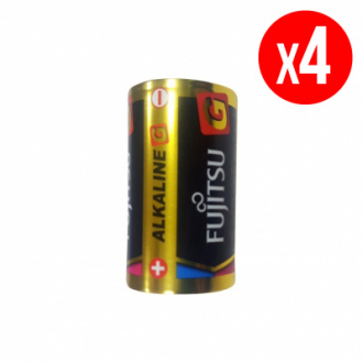 Pack de 4 piles alcalines FUJI - D LR20