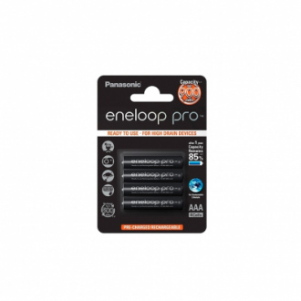 Pack de 4 piles rechargeables Eneloop Pro AAA/4 900 mAh