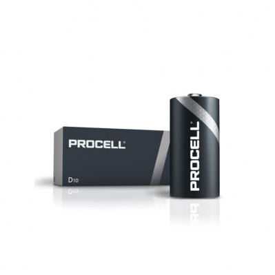Pack de 10 piles Duracell PROCELL - LR20 - D - PC130010 - 5000394122048