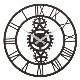HOMEMANIA Horloge murale, Noir