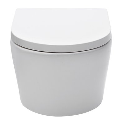 Grohe Pack WC Bâti autoportant avec Cuvette Swiss Aqua Technologies sans bride + Plaque blanche (ProjectSATrimless-4) - 0034966356284 - 0034966356284