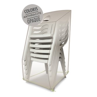 Housse de protection pour chaises empilables 66 x 66 x 110/80 cm