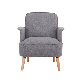Fauteuil LIZZO gris polyester 72cm