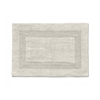 Tapis de bain uni tufté - Rectangle 100% coton 1500g/m2 - Blanc - 60x90 cm